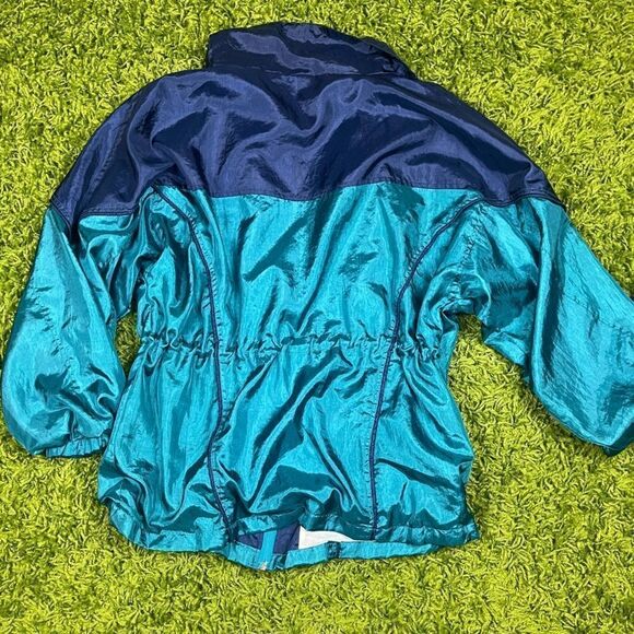 VINTAGE JACKET WINDBREAKER 80'S SHINY - Picture 2 of 5